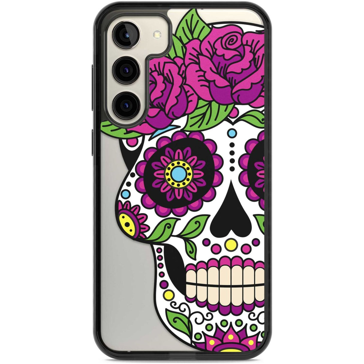 Purple Floral Sugar Skull