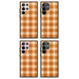 Pumpkin Plaid Impact Phone Case for Samsung Galaxy S24 Ultra , Samsung Galaxy S23 Ultra, Samsung Galaxy S22 Ultra