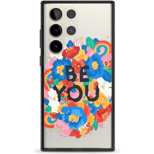 Be You Phone Case Samsung S22 Ultra / Black Impact Case,Samsung S23 Ultra / Black Impact Case Blanc Space