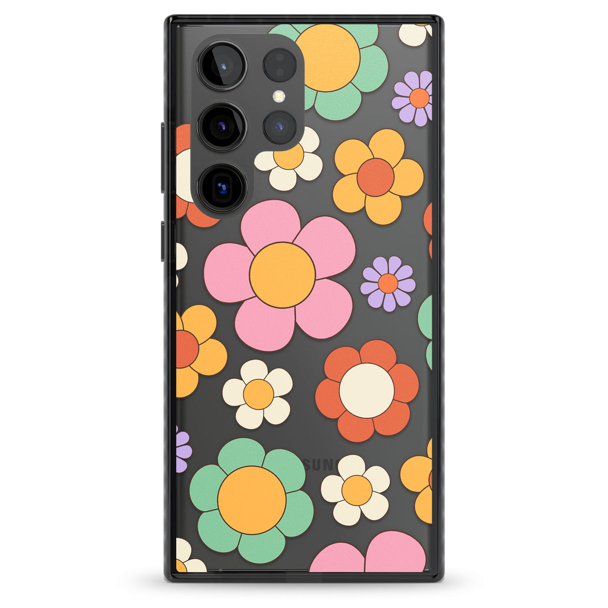Groovy Blossoms Impact Phone Case for Samsung Galaxy S24 Ultra , Samsung Galaxy S23 Ultra, Samsung Galaxy S22 Ultra