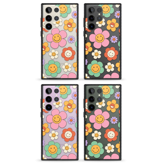 Happy Blossoms Impact Phone Case for Samsung Galaxy S24 Ultra , Samsung Galaxy S23 Ultra, Samsung Galaxy S22 Ultra