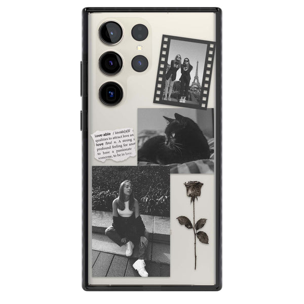 Personalised Black & White Scrapbook Photos