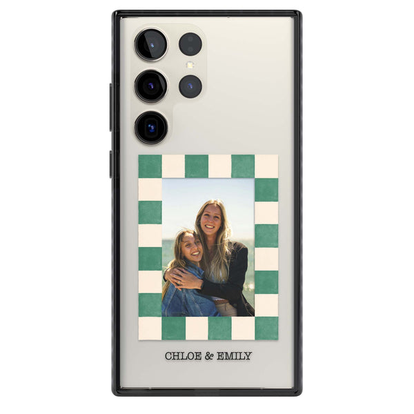 Personalised Seafoam Check Photo