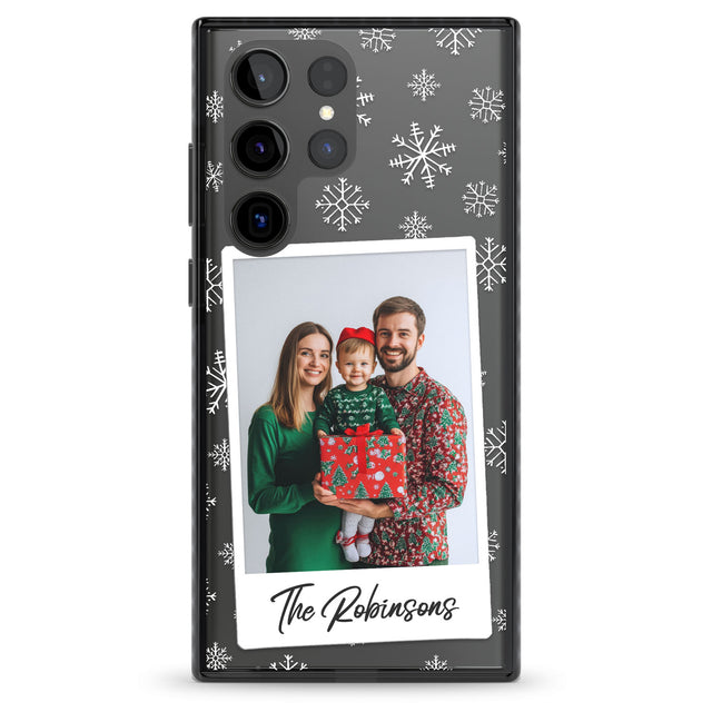 Personalised Snowflake Photo Impact Phone Case for Samsung Galaxy S24 Ultra , Samsung Galaxy S23 Ultra, Samsung Galaxy S22 Ultra