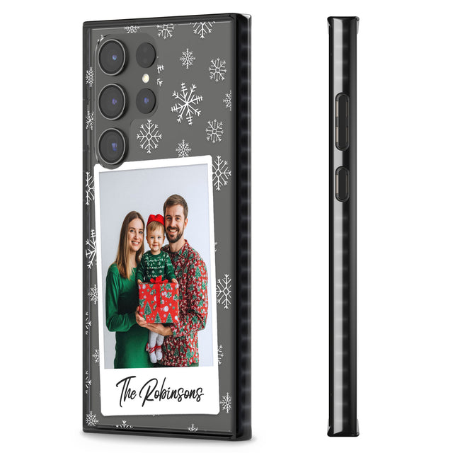 Personalised Snowflake Photo Impact Phone Case for Samsung Galaxy S24 Ultra , Samsung Galaxy S23 Ultra, Samsung Galaxy S22 Ultra