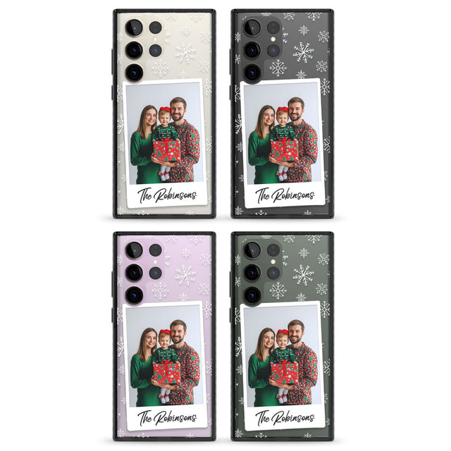 Personalised Snowflake Photo Impact Phone Case for Samsung Galaxy S24 Ultra , Samsung Galaxy S23 Ultra, Samsung Galaxy S22 Ultra