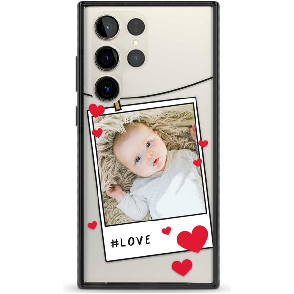 Personalised Paperclip & Hearts Polaroid