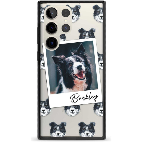 Personalised Border Collie Instant Camera Photo