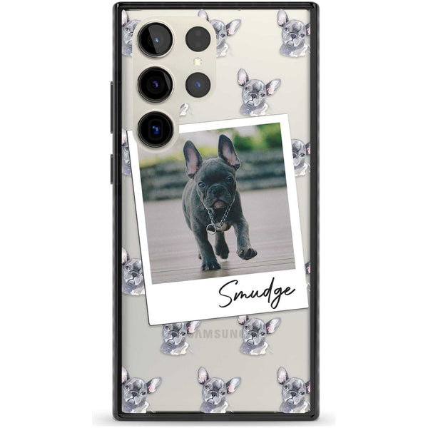 Personalised Grey French Bulldog Instant Camera Photo