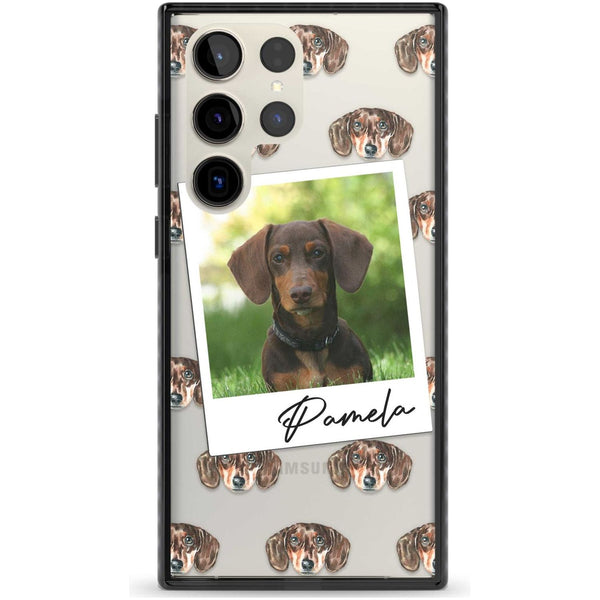 Personalised Brown Dachshund Instant Camera Photo