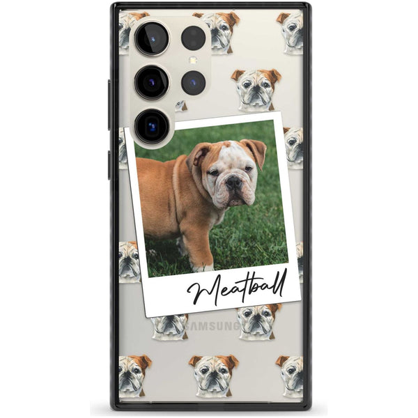 Personalised English Bulldog Instant Camera Photo