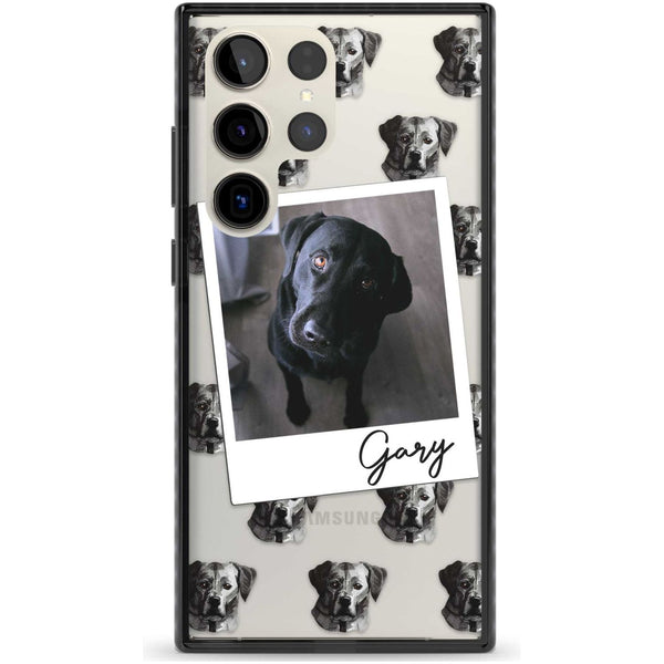 Personalised Black Labrador Instant Camera Photo