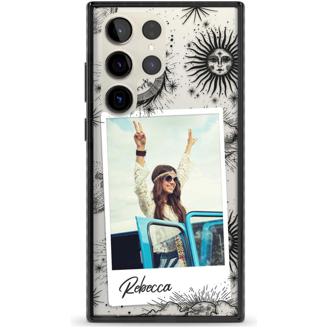 Personalised Astrology Instant Photo Custom Phone Case Samsung S22 Ultra / Black Impact Case,Samsung S23 Ultra / Black Impact Case Blanc Space