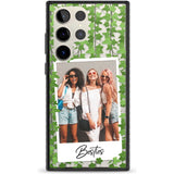 Personalised Ivy Vine Instant Photo Custom Phone Case Samsung S22 Ultra / Black Impact Case,Samsung S23 Ultra / Black Impact Case Blanc Space