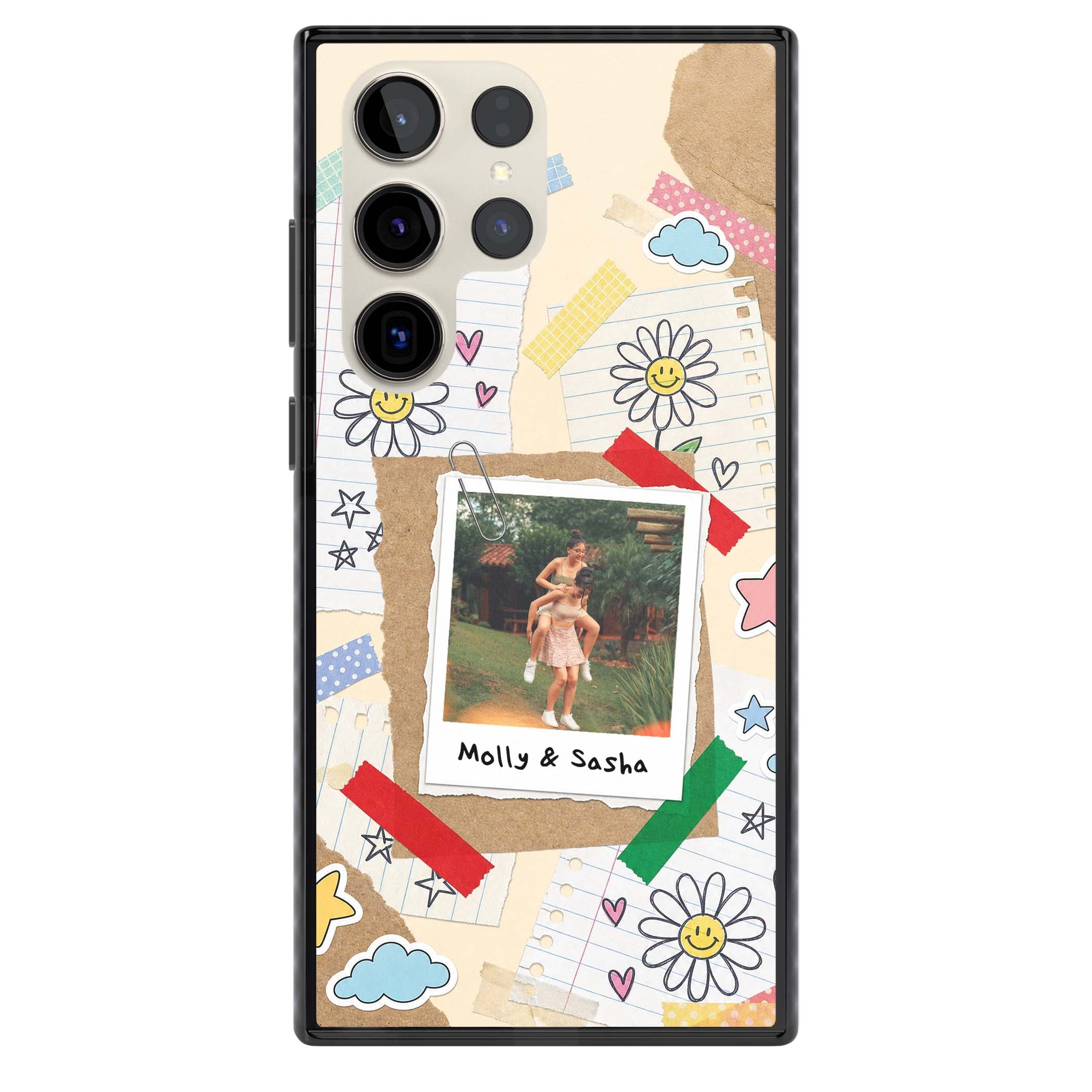 Scrapbook Photo coquette iPhone case | Black Impact case for Samsung Galaxy S24 Ultra, Samsung Galaxy S23 Ultra, Samsung Galaxy S22 Ultra