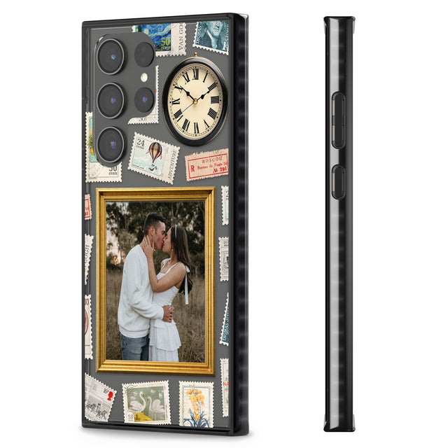 Personalised Vintage Photo Frame Collage Impact Phone Case for Samsung Galaxy S24 Ultra , Samsung Galaxy S23 Ultra, Samsung Galaxy S22 Ultra