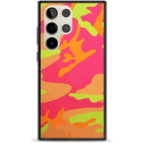 Neon Camo Phone Case Samsung S22 Ultra / Black Impact Case,Samsung S23 Ultra / Black Impact Case Blanc Space