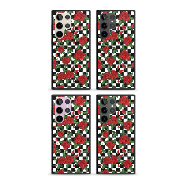 Checkered Pattern & Red Roses Phone Case iPhone 15 Pro Max / Black Impact Case,iPhone 15 Plus / Black Impact Case,iPhone 15 Pro / Black Impact Case,iPhone 15 / Black Impact Case,iPhone 15 Pro Max / Impact Case,iPhone 15 Plus / Impact Case,iPhone 15 Pro / Impact Case,iPhone 15 / Impact Case,iPhone 15 Pro Max / Magsafe Black Impact Case,iPhone 15 Plus / Magsafe Black Impact Case,iPhone 15 Pro / Magsafe Black Impact Case,iPhone 15 / Magsafe Black Impact Case,iPhone 14 Pro Max / Black Impact Case,iPhone 14 Plus