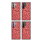 Black on Salmon Pink Dalmatian Polka Dot Spots Phone Case iPhone 15 Pro Max / Black Impact Case,iPhone 15 Plus / Black Impact Case,iPhone 15 Pro / Black Impact Case,iPhone 15 / Black Impact Case,iPhone 15 Pro Max / Impact Case,iPhone 15 Plus / Impact Case,iPhone 15 Pro / Impact Case,iPhone 15 / Impact Case,iPhone 15 Pro Max / Magsafe Black Impact Case,iPhone 15 Plus / Magsafe Black Impact Case,iPhone 15 Pro / Magsafe Black Impact Case,iPhone 15 / Magsafe Black Impact Case,iPhone 14 Pro Max / Black Impact Ca