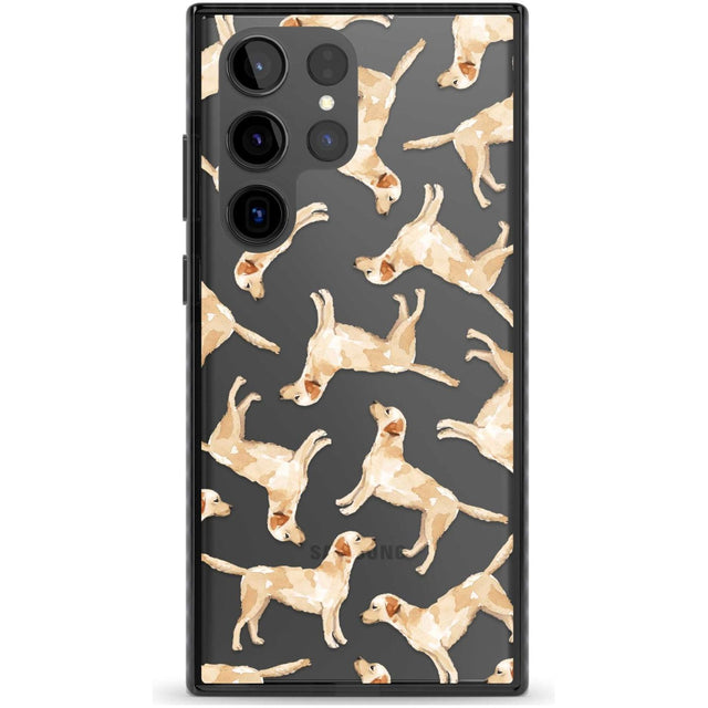 Yellow Labrador Watercolour Dog Pattern