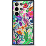 Floral Vibe Phone Case Samsung S22 Ultra / Black Impact Case,Samsung S23 Ultra / Black Impact Case Blanc Space