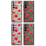 Poppy Garden Impact Phone Case for Samsung Galaxy S24 Ultra , Samsung Galaxy S23 Ultra, Samsung Galaxy S22 Ultra