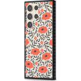 Red Poppy Transparent Floral