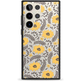 Yellow Blossoms Transparent Floral