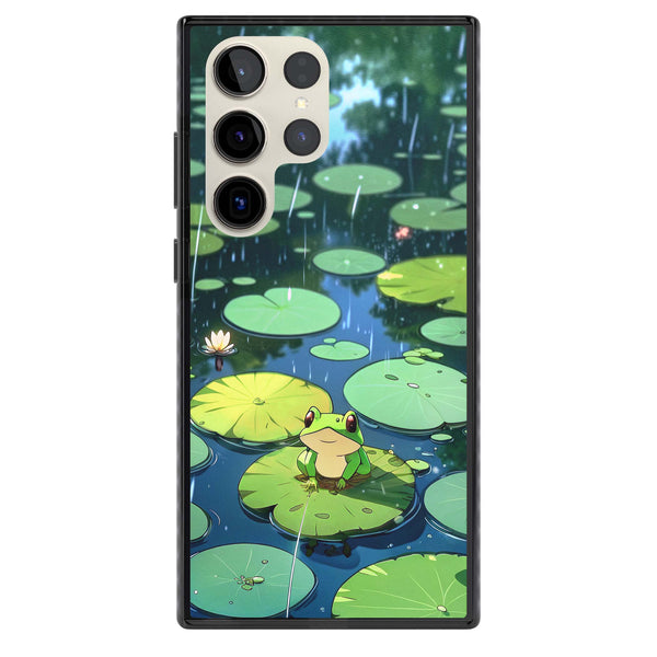 Frog In Lily Pond