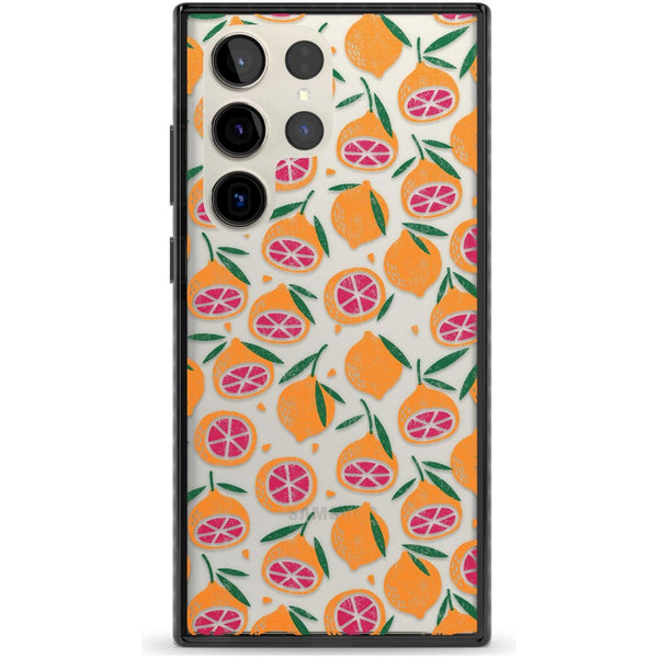 Blood Orange Fruit Pattern Transparent
