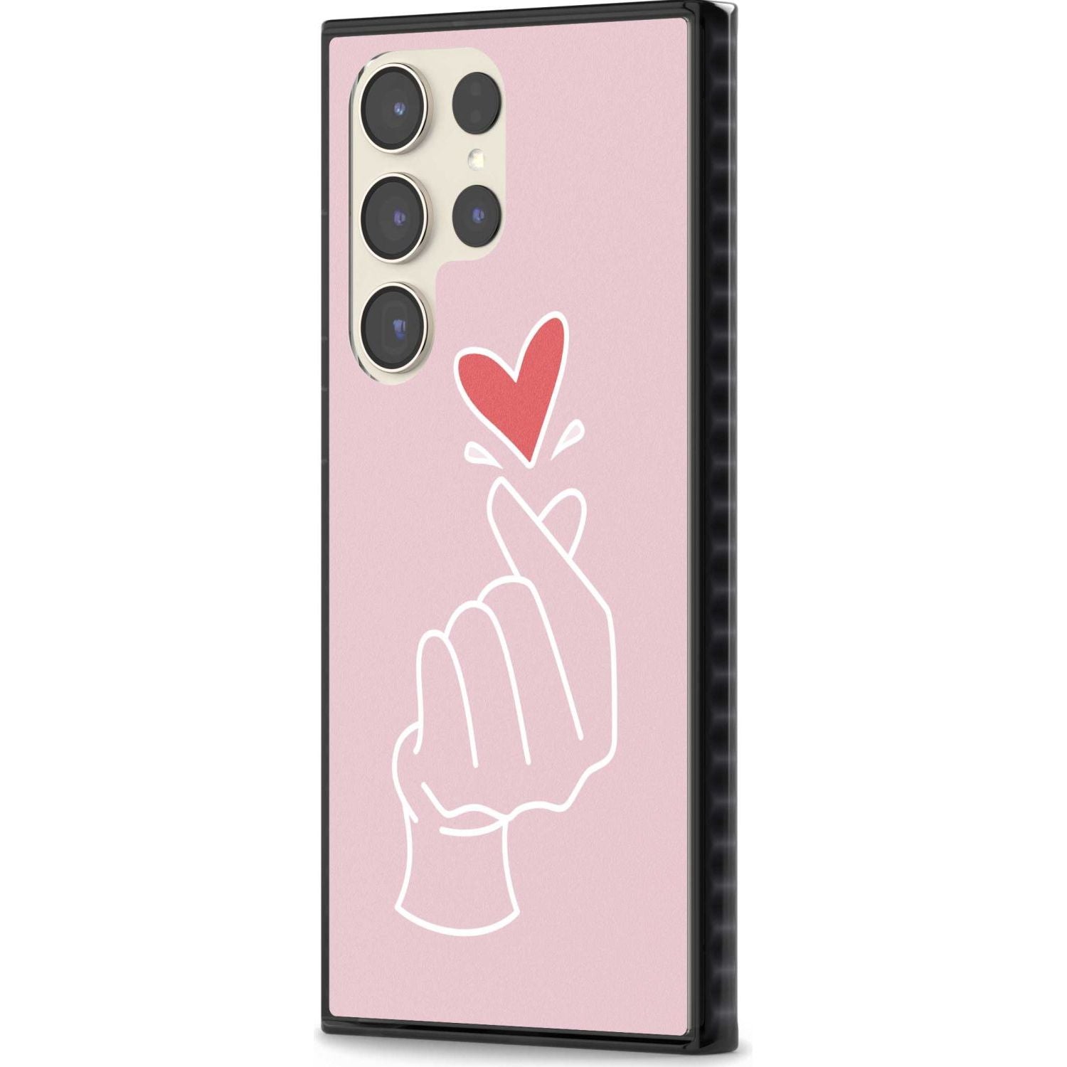 Pink Heart Hand