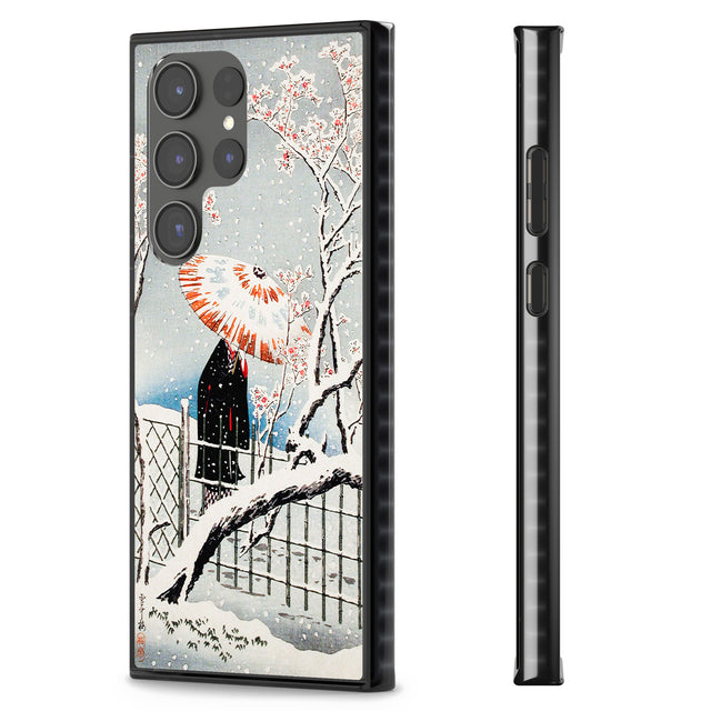 Plum Tree in Snow by Hiroaki Takahashi Impact Phone Case for Samsung Galaxy S24 Ultra , Samsung Galaxy S23 Ultra, Samsung Galaxy S22 Ultra