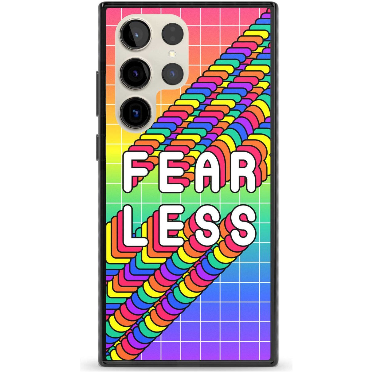 Fearless Phone Case Samsung S22 Ultra / Black Impact Case,Samsung S23 Ultra / Black Impact Case Blanc Space