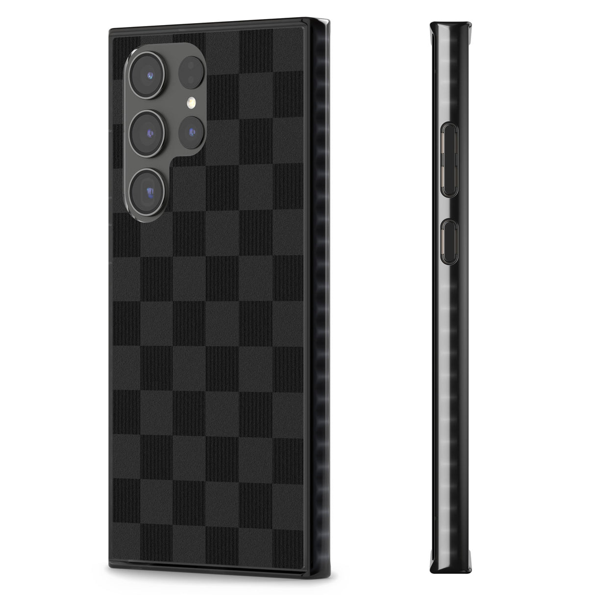 BLACK CHECKERED Impact Phone Case for Samsung Galaxy S24 Ultra , Samsung Galaxy S23 Ultra, Samsung Galaxy S22 Ultra