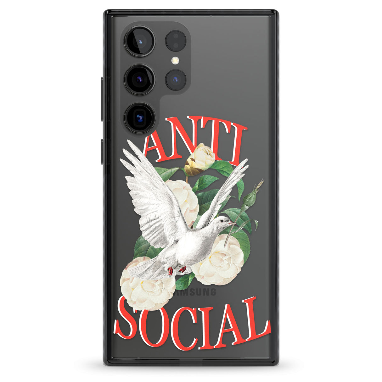Anti-Social Impact Phone Case for Samsung Galaxy S24 Ultra , Samsung Galaxy S23 Ultra, Samsung Galaxy S22 Ultra