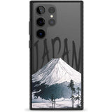 Mount Fuji Cutout Phone Case Samsung S22 Ultra / Black Impact Case,Samsung S23 Ultra / Black Impact Case Blanc Space