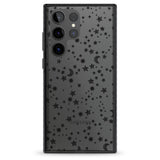 Black Cosmic Galaxy Pattern Impact Phone Case for Samsung Galaxy S24 Ultra , Samsung Galaxy S23 Ultra, Samsung Galaxy S22 Ultra