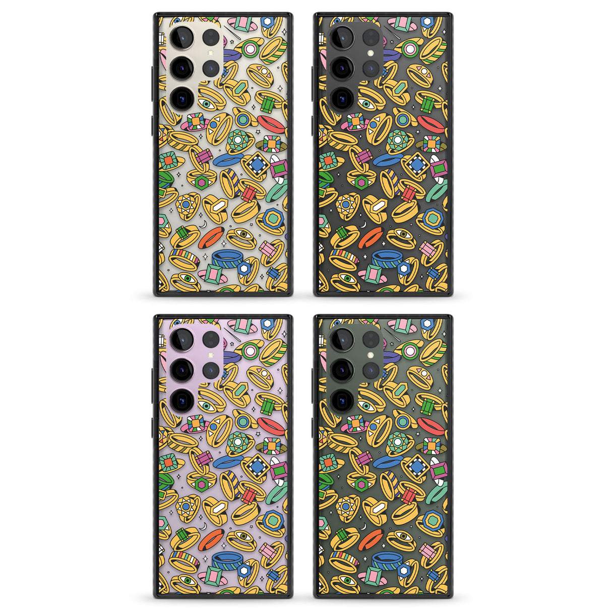 Gemstone Glitz Impact Phone Case for Samsung Galaxy S24 Ultra , Samsung Galaxy S23 Ultra, Samsung Galaxy S22 Ultra