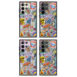 Magic Sticker Collage Impact Phone Case for Samsung Galaxy S24 Ultra , Samsung Galaxy S23 Ultra, Samsung Galaxy S22 Ultra