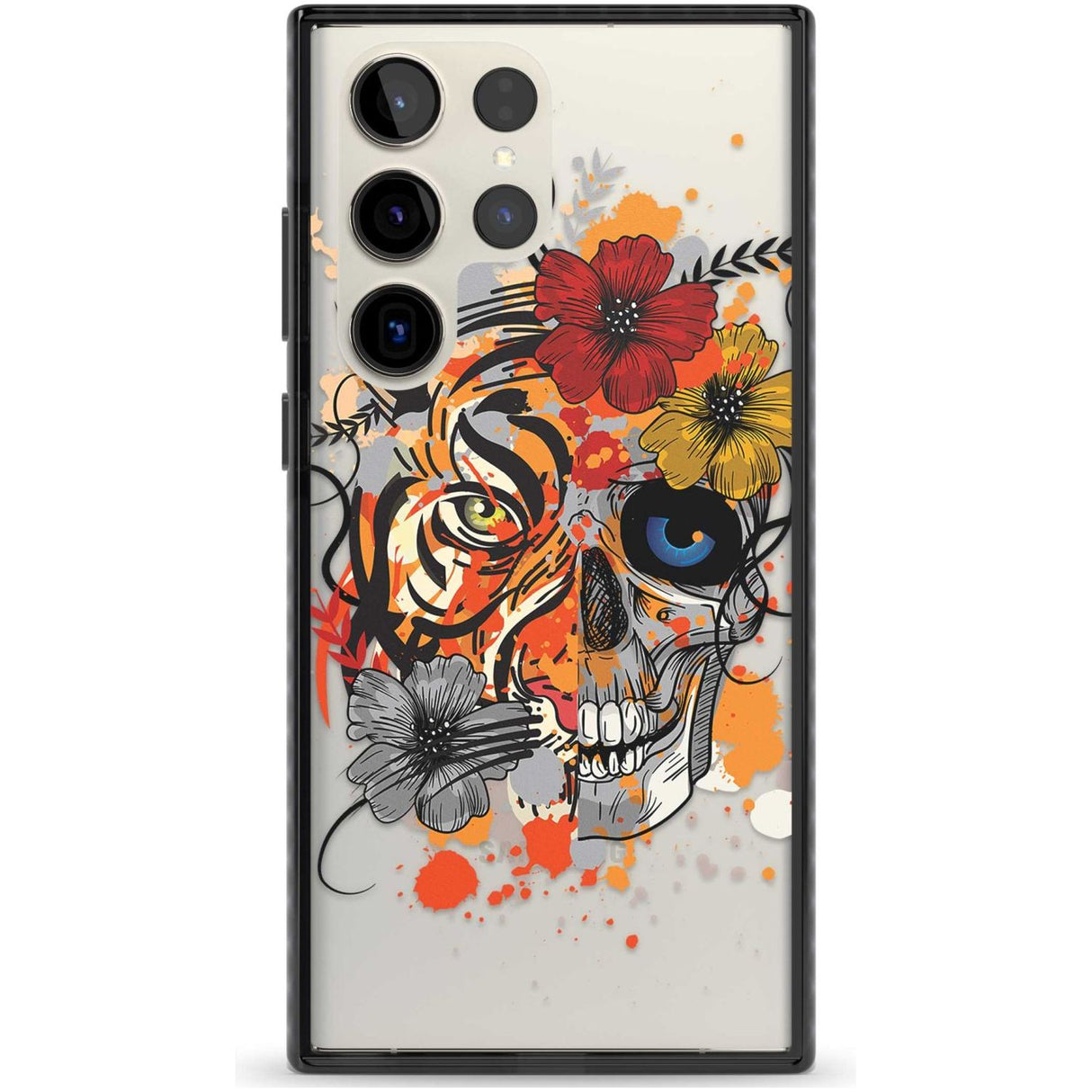 Sugar Skull Tiger Floral