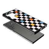 Vibrant Retro Checkered Impact Phone Case for Samsung Galaxy S24 Ultra , Samsung Galaxy S23 Ultra, Samsung Galaxy S22 Ultra