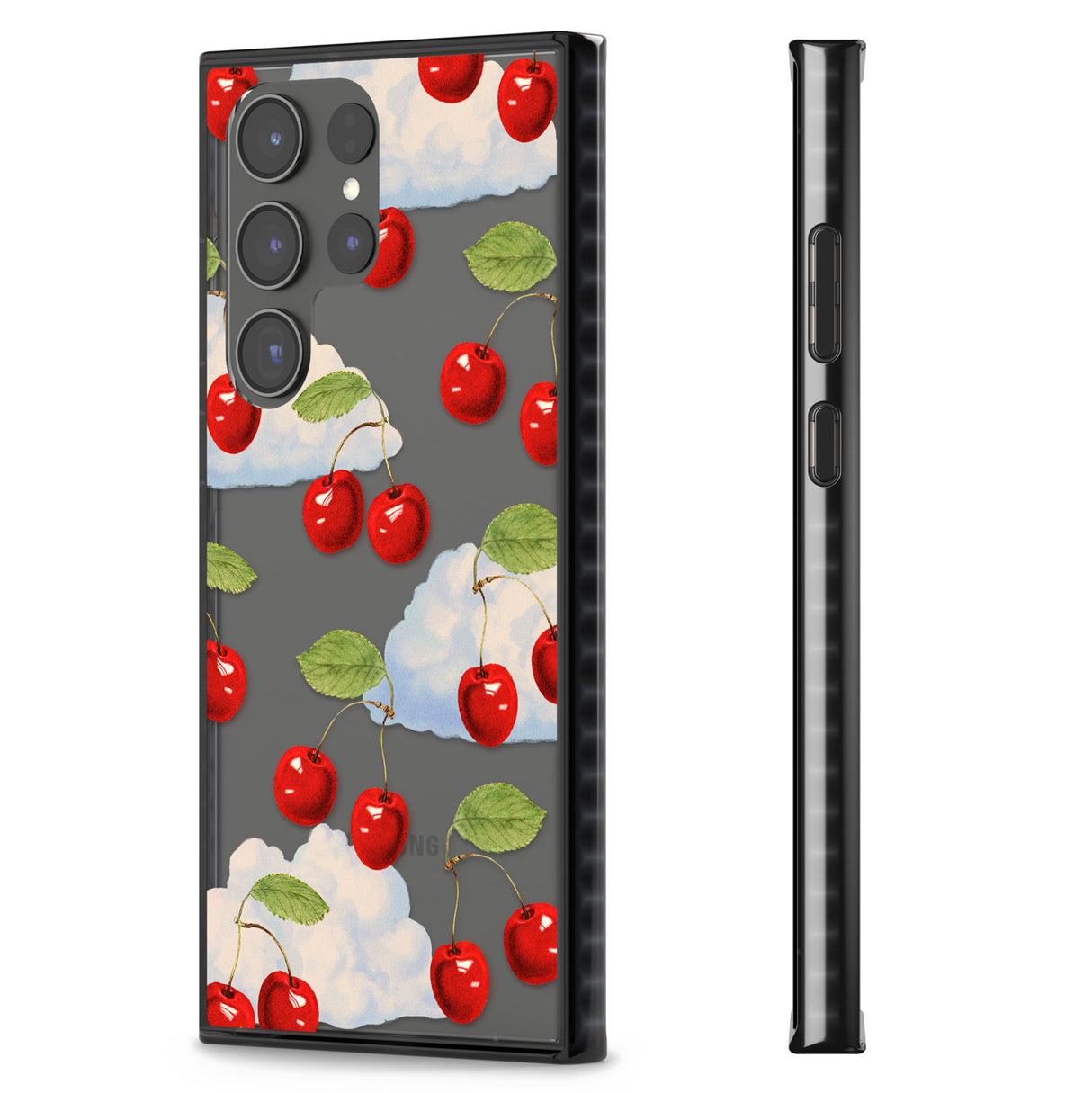 Vintage Cherries & Clouds Impact Phone Case for Samsung Galaxy S24 Ultra , Samsung Galaxy S23 Ultra, Samsung Galaxy S22 Ultra