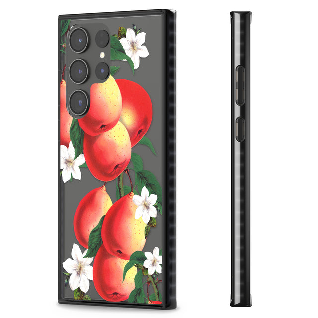 Vintage Painted Peaches Impact Phone Case for Samsung Galaxy S24 Ultra , Samsung Galaxy S23 Ultra, Samsung Galaxy S22 Ultra