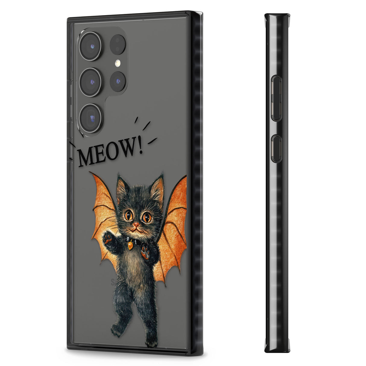 MEOW! Impact Phone Case for Samsung Galaxy S24 Ultra , Samsung Galaxy S23 Ultra, Samsung Galaxy S22 Ultra