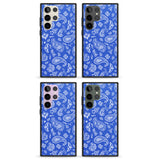 Blue Bandana Impact Phone Case for Samsung Galaxy S24 Ultra , Samsung Galaxy S23 Ultra, Samsung Galaxy S22 Ultra