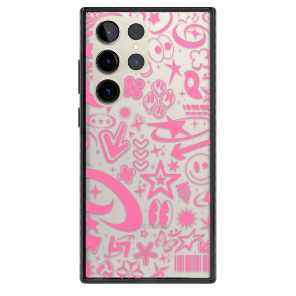 Soft Pink Y2K Pattern
