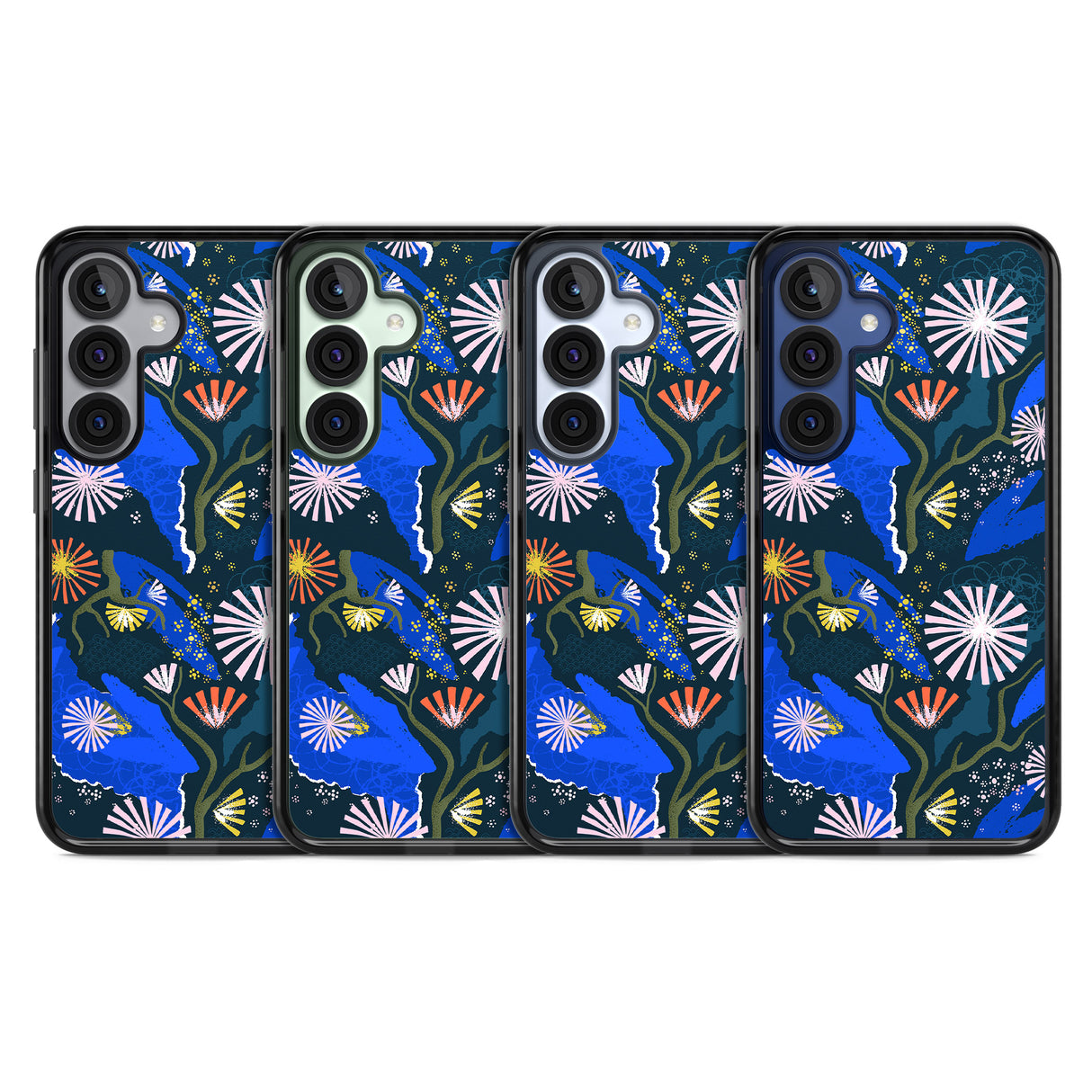 Dark Botanicals Abstract Pattern