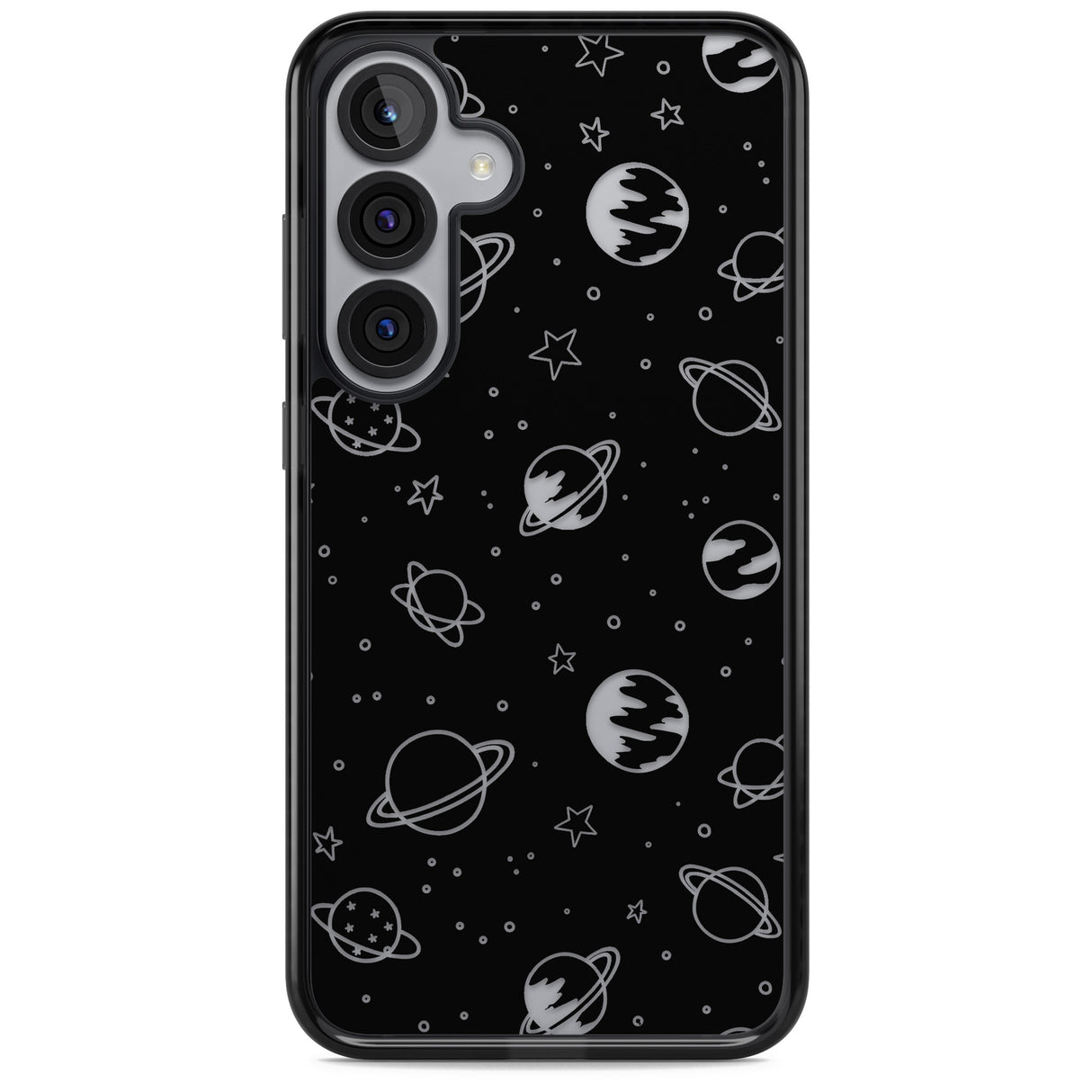 Cosmic Outer Space Design Clear on Black