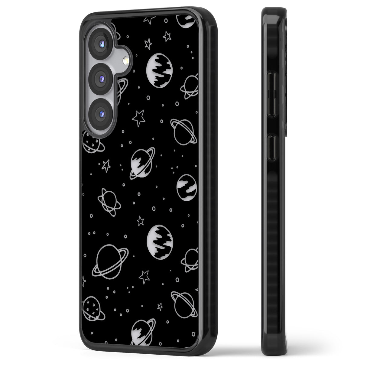Cosmic Outer Space Design Clear on Black
