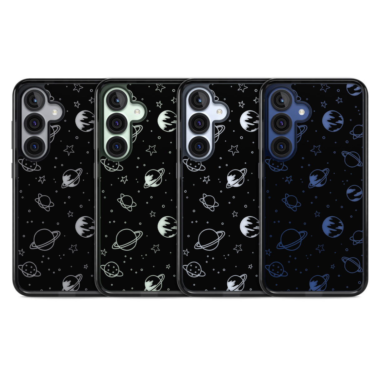 Cosmic Outer Space Design Clear on Black